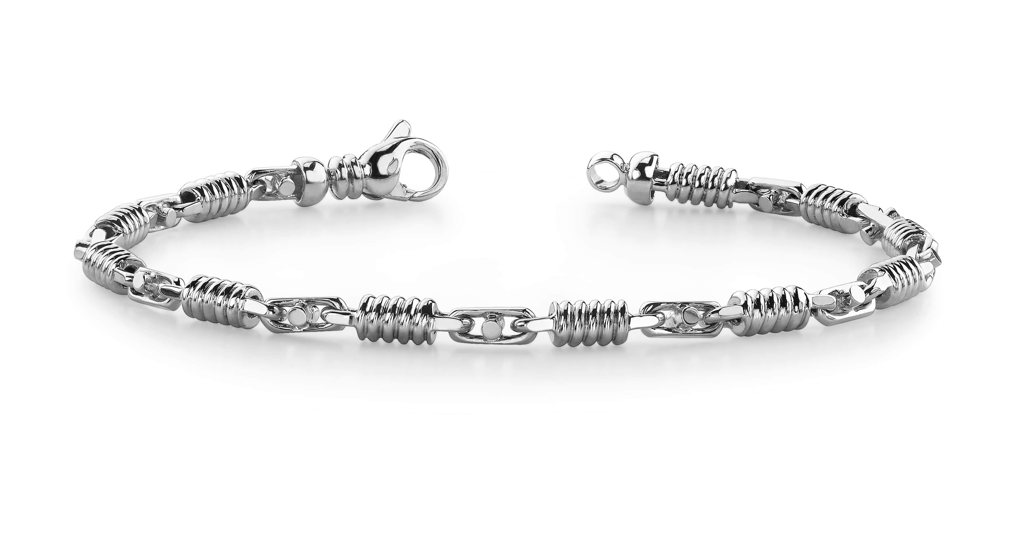 Buckle And Spiral Link Bracelet