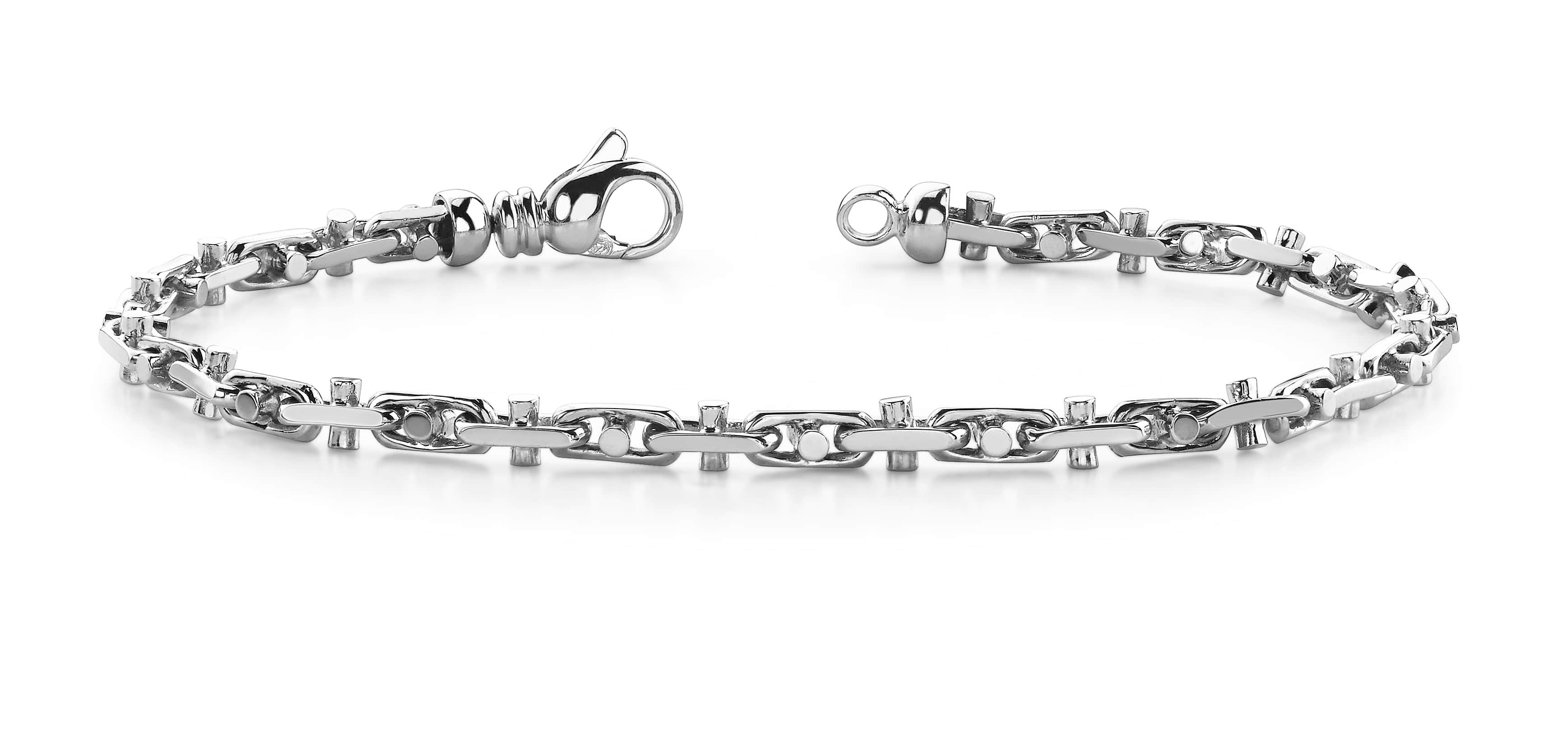 Cross And Buckle Link Bracelet