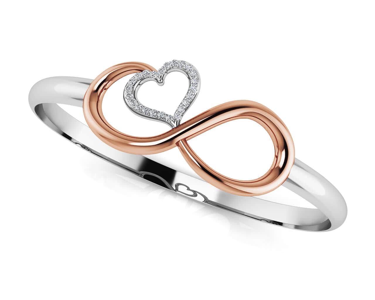 Infinite Hearts Diamond Bangle