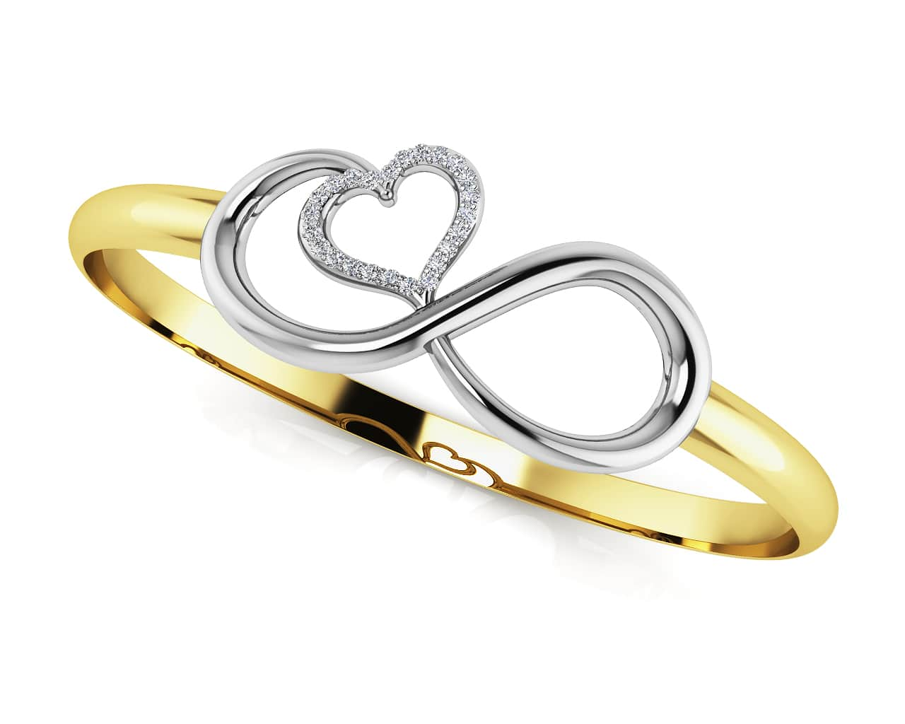 Infinite Hearts Diamond Bangle