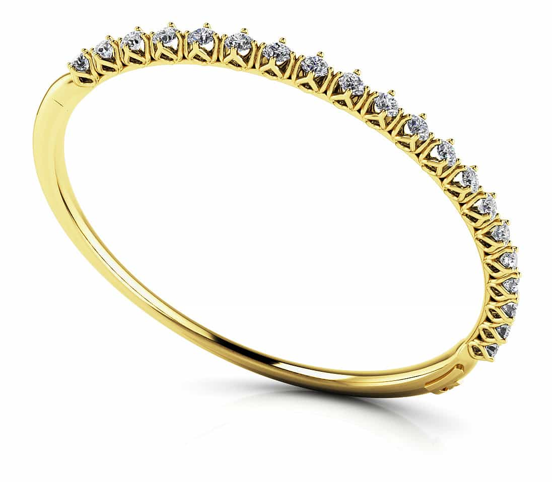 Blossoming Florals Diamond Bangle