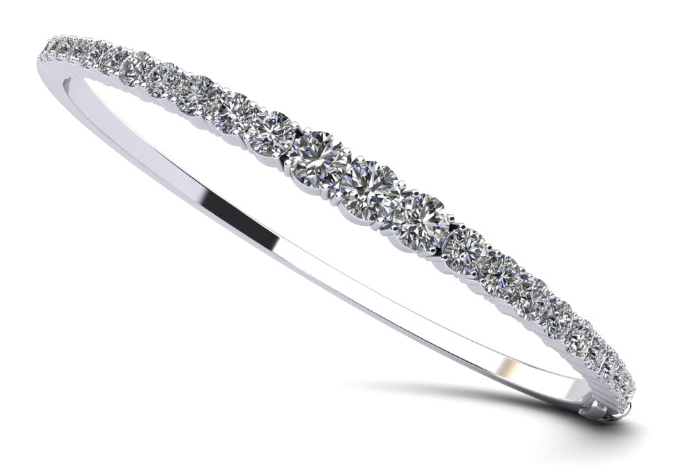 Diamond Dreams Graduated Bangle Bracelet