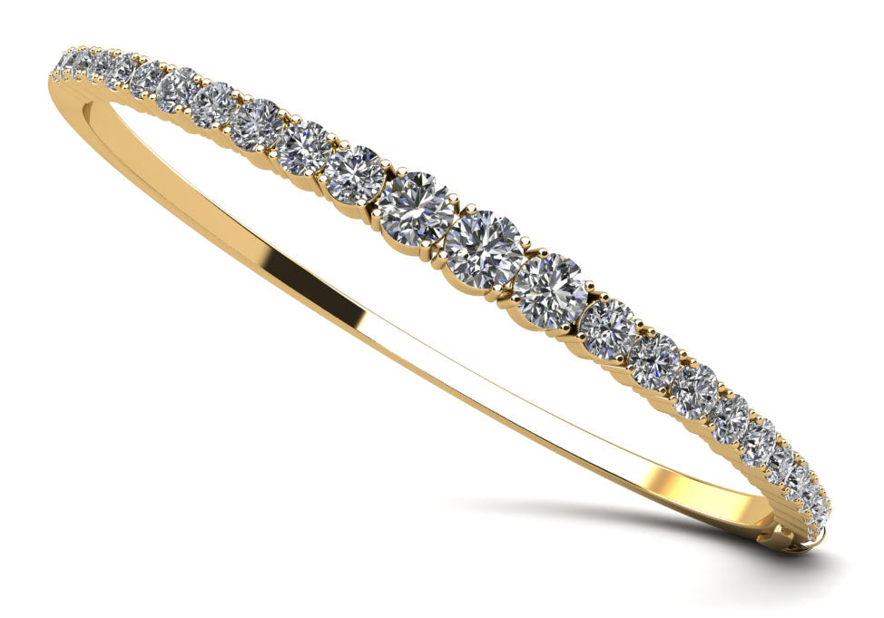 Diamond Dreams Graduated Bangle Bracelet