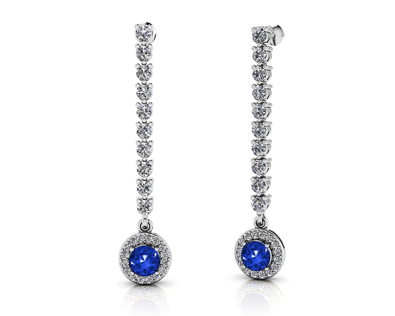 Midnight Romance Diamond And Gemstone Earrings