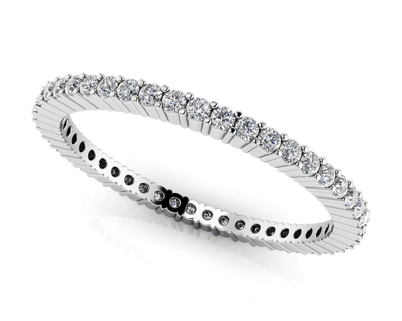 Single Row Eternity Stackable Ring