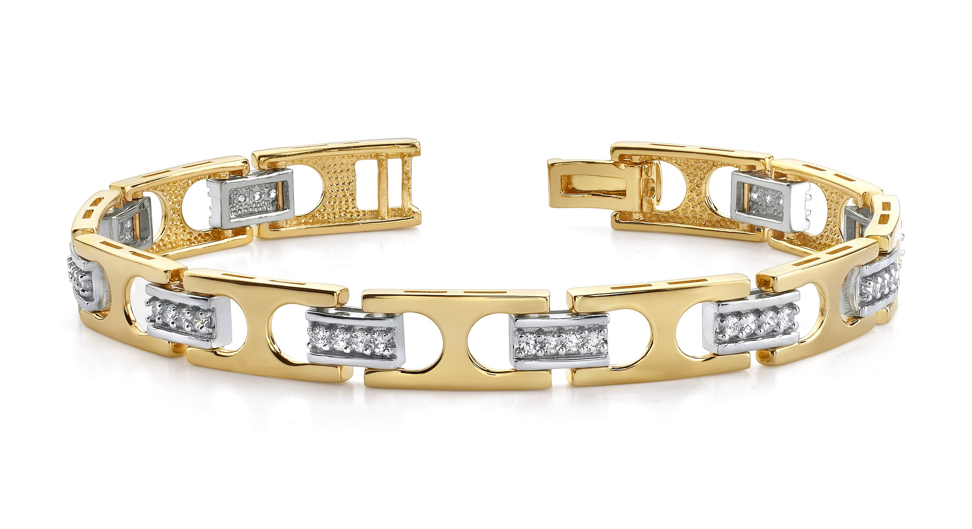 Diamond Buckle Link Bracelet