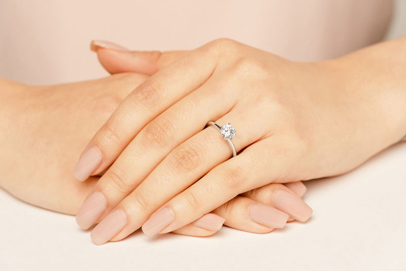 Four Prong Timeless Round Solitaire Ring