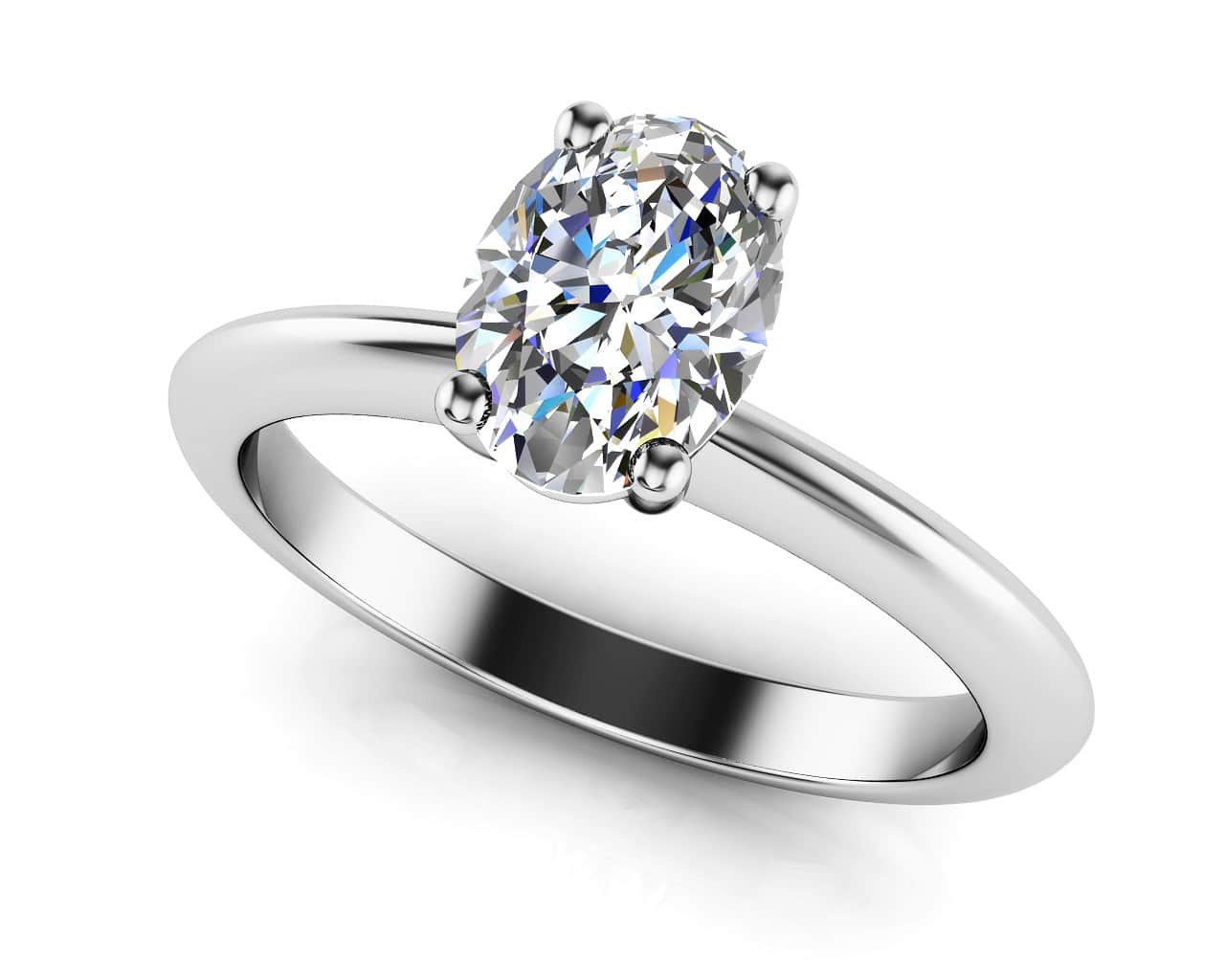 Love With No Limits Oval Solitaire Diamond Ring