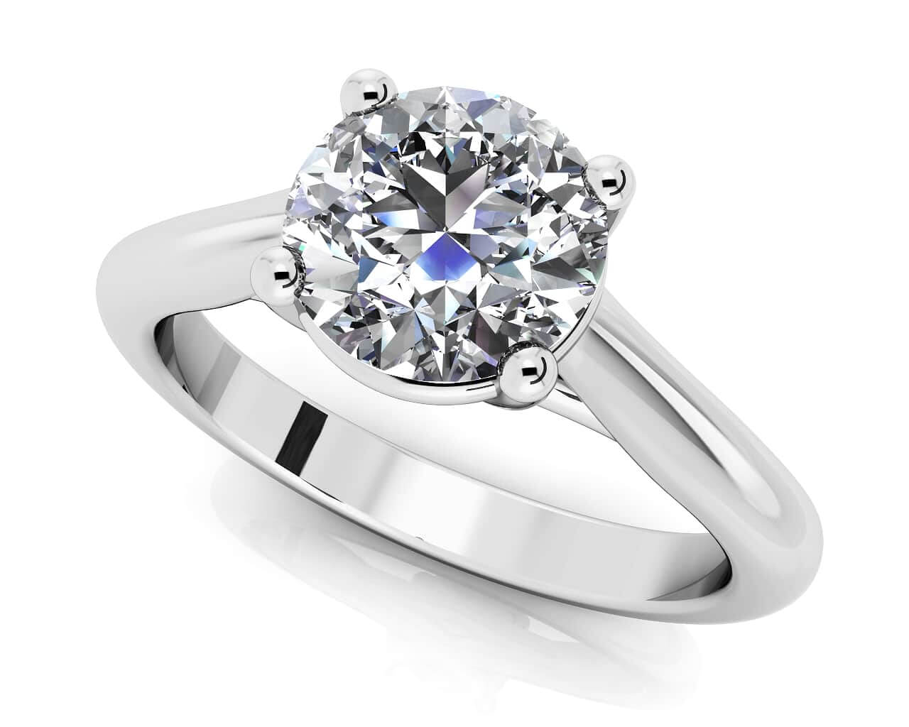 Round Brilliant Cut Diamond Solitaire Ring