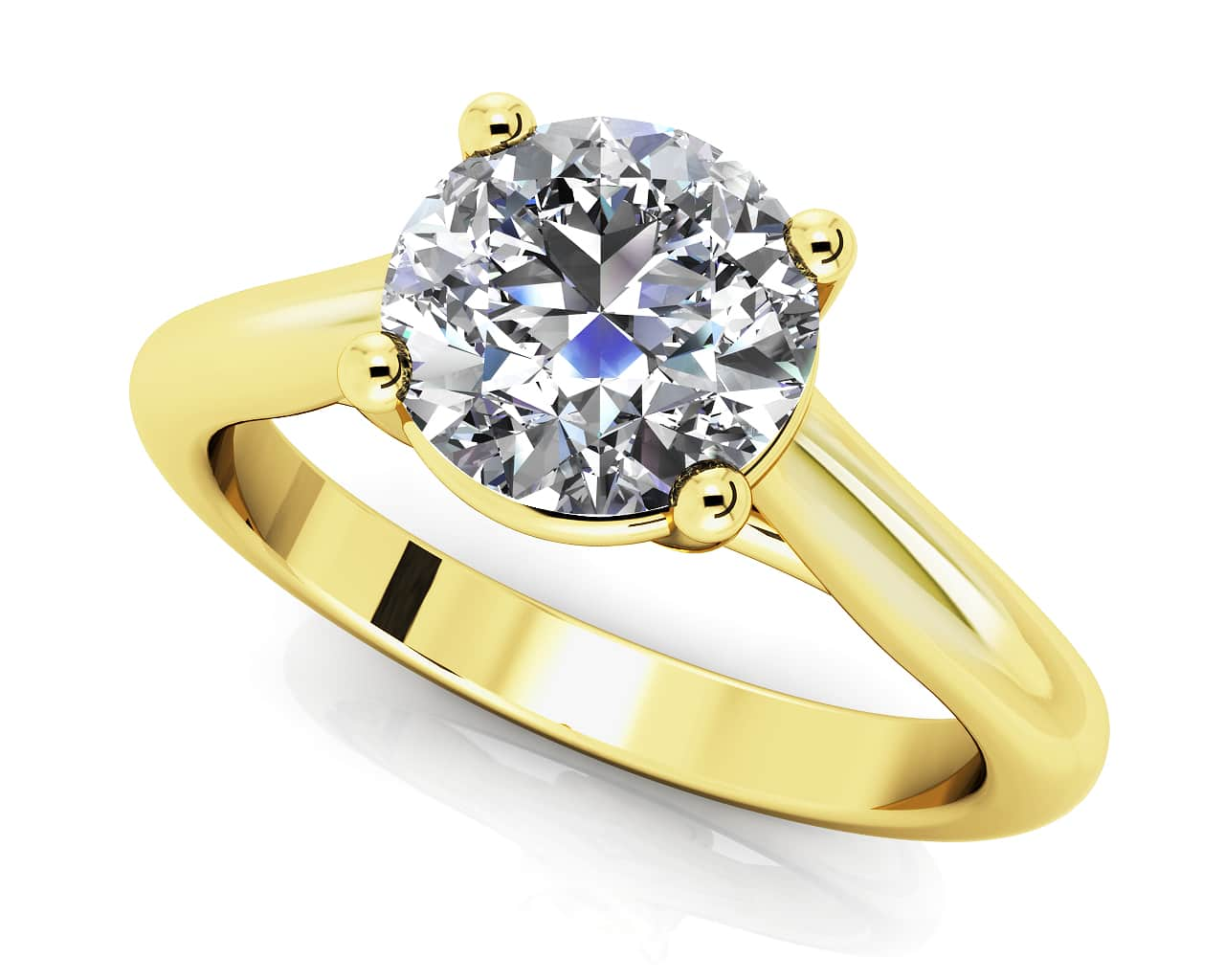 Round Brilliant Cut Diamond Solitaire Ring