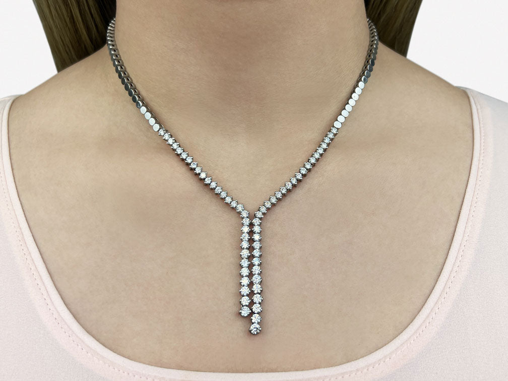 Diamond Bolero Tie Necklace