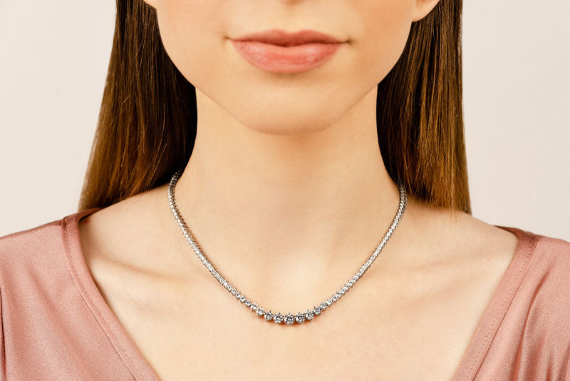 Diamond Crescendo Necklace