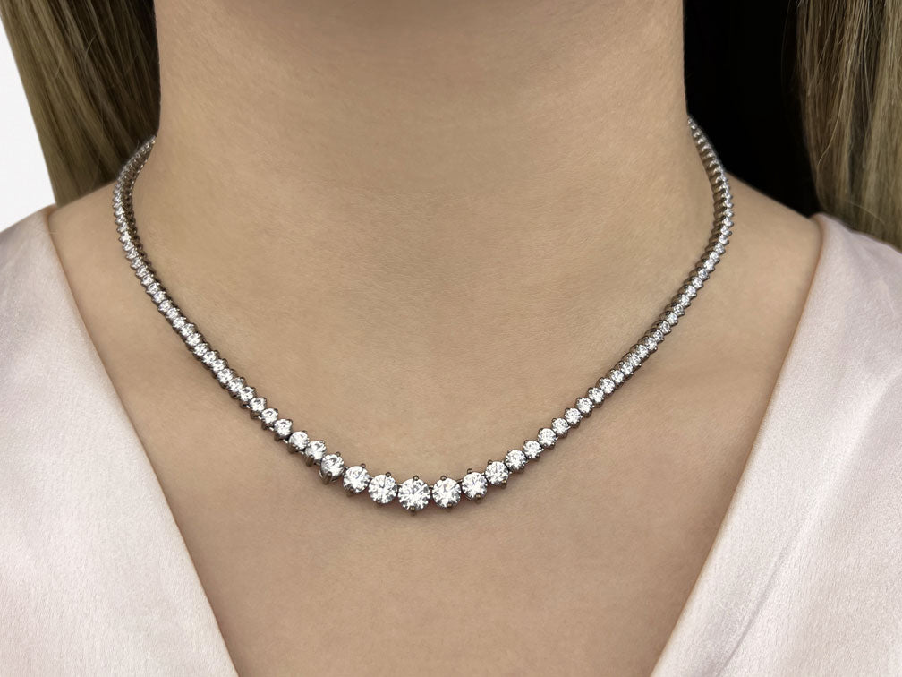 Diamond Crescendo Necklace