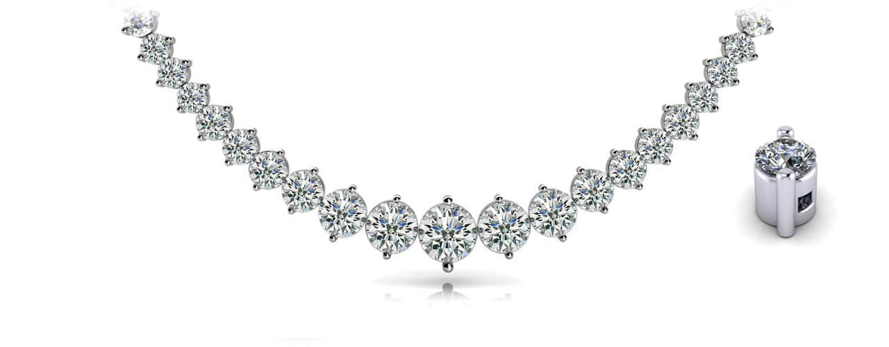 Diamond Crescendo Necklace