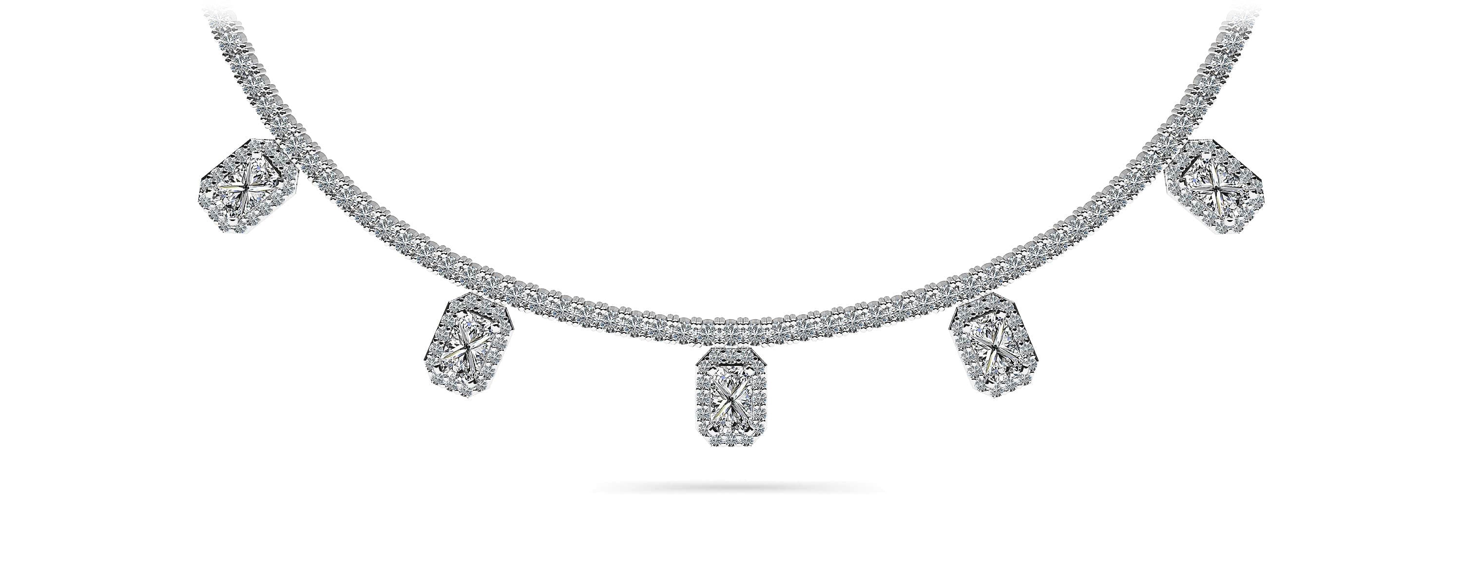 Alluring Diamond Tennis Necklace