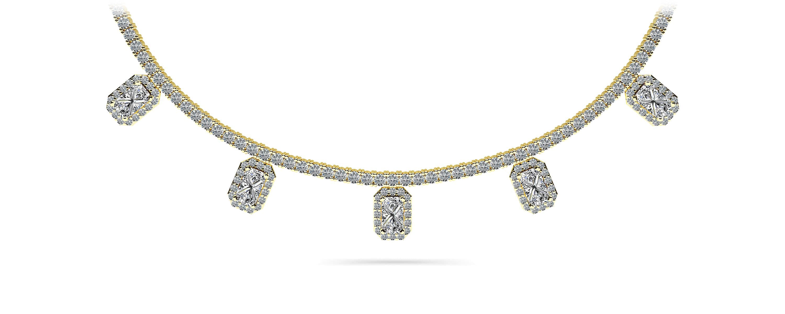 Alluring Diamond Tennis Necklace