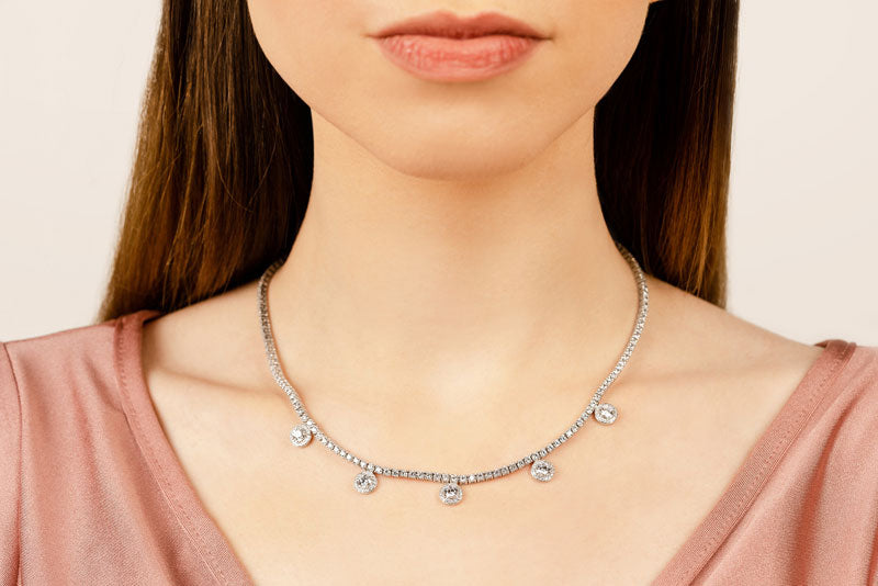 Captivating Diamond Tennis Necklace