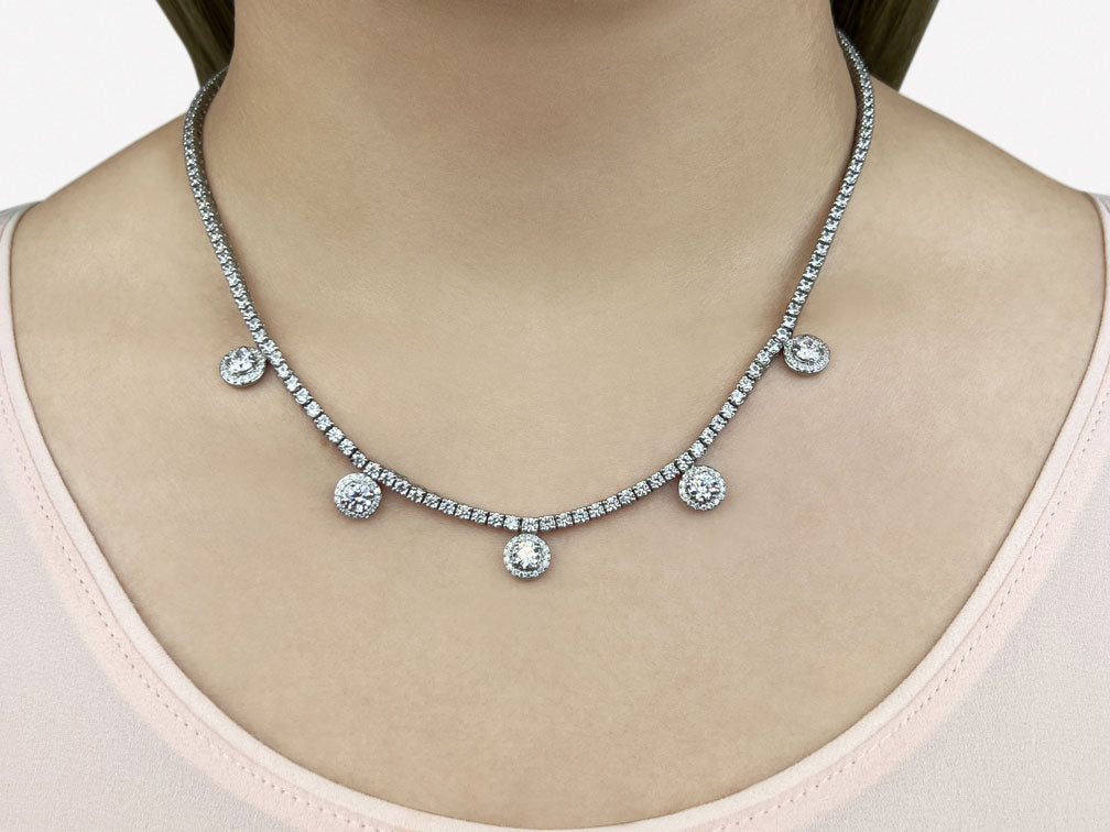 Captivating Diamond Tennis Necklace