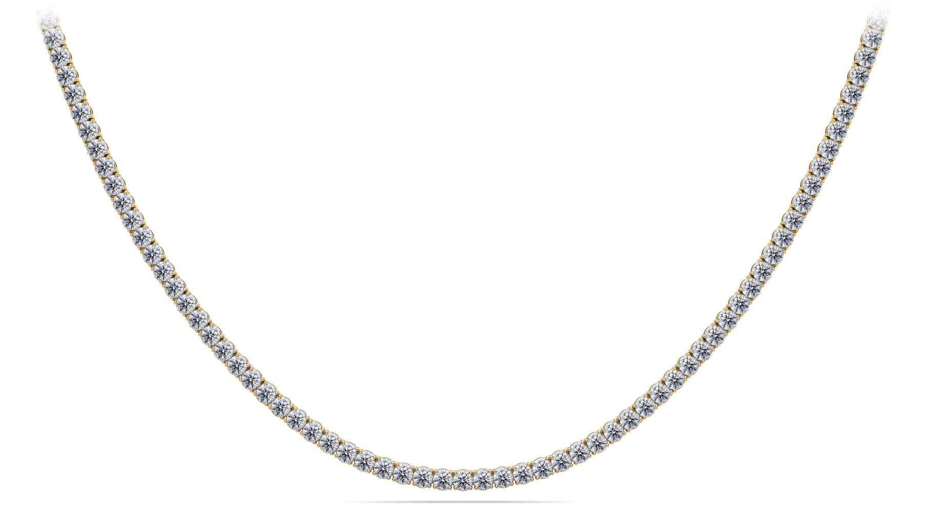 4 Prong Riviera Diamond Necklace