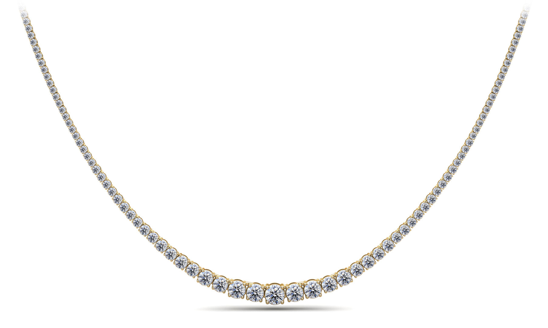 Classic Graduated Strand Of Diamonds