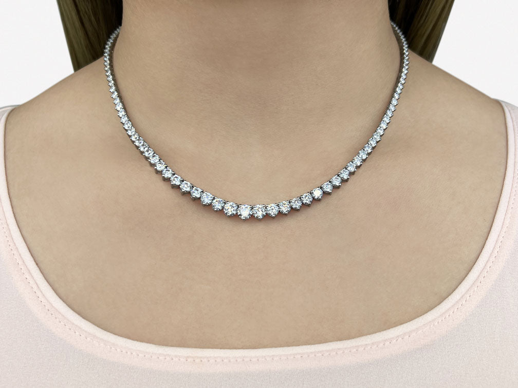 Graduated Red Carpet Diamond Necklace