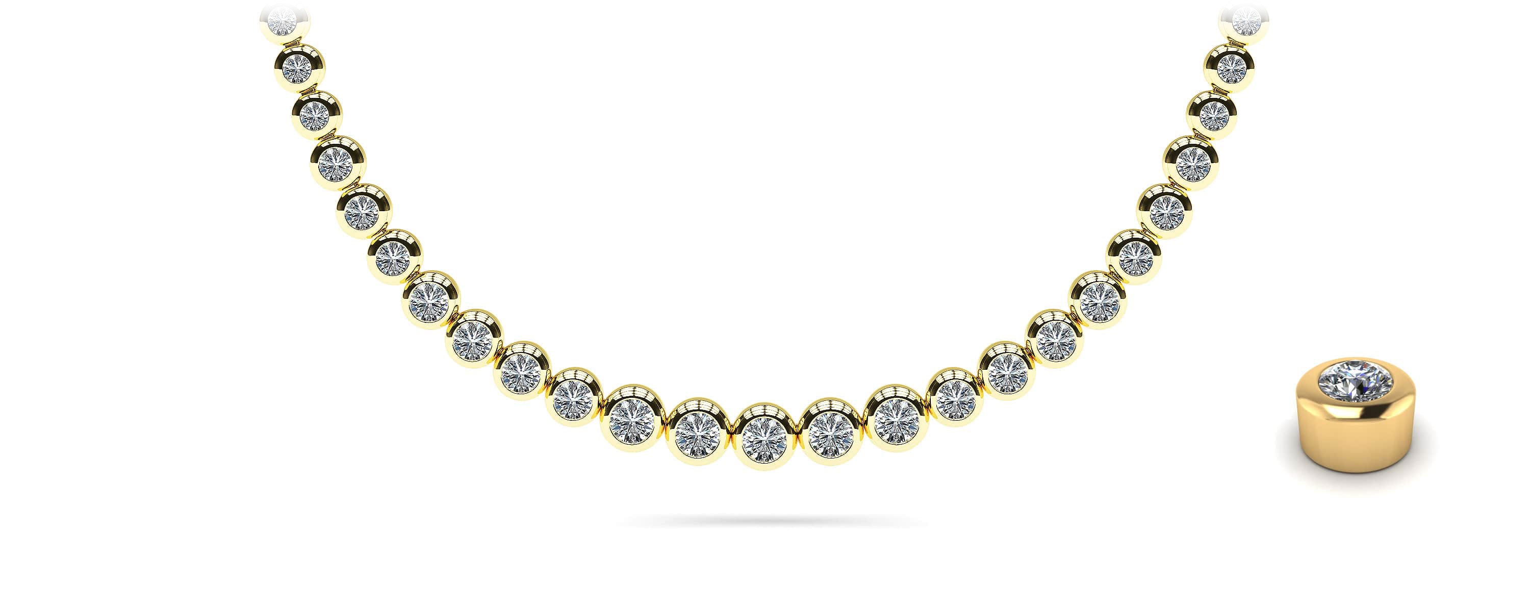 Brilliant Fire Graduated Diamond Strand Necklace