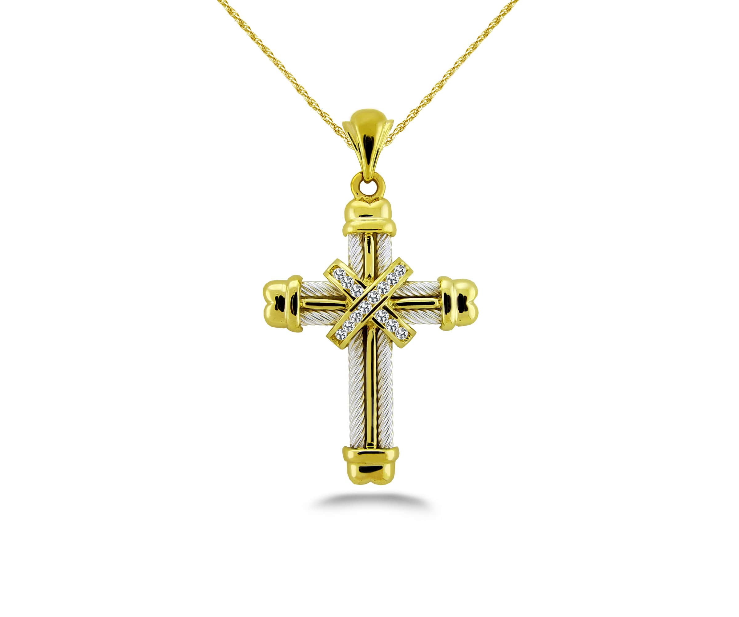 Lashed Cross Pendant