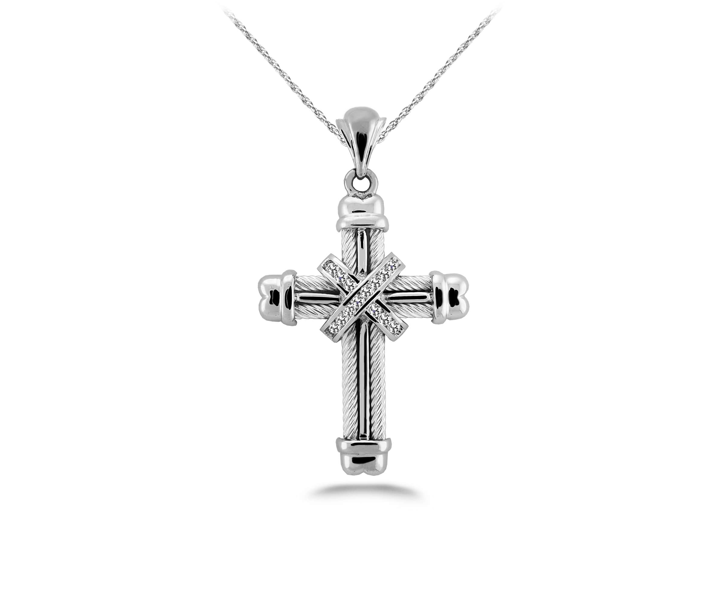 Lashed Cross Pendant