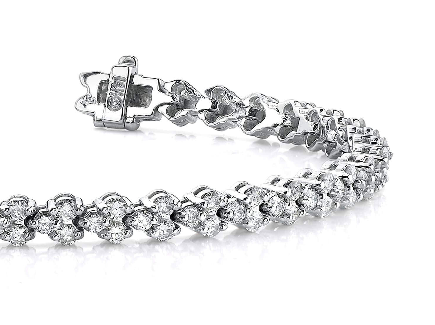 Double Diamond Stacked Bracelet