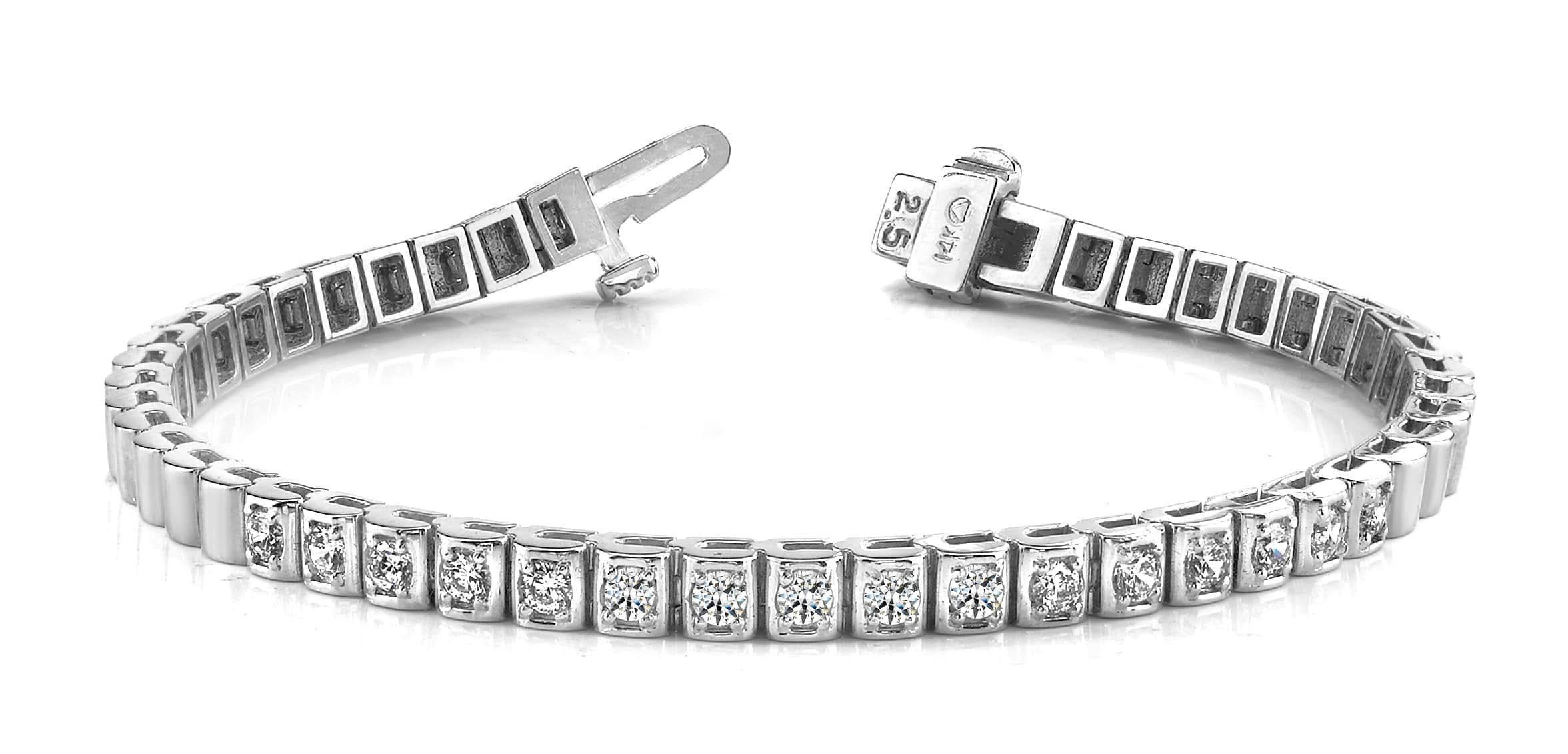 Box Link Diamond Bracelet