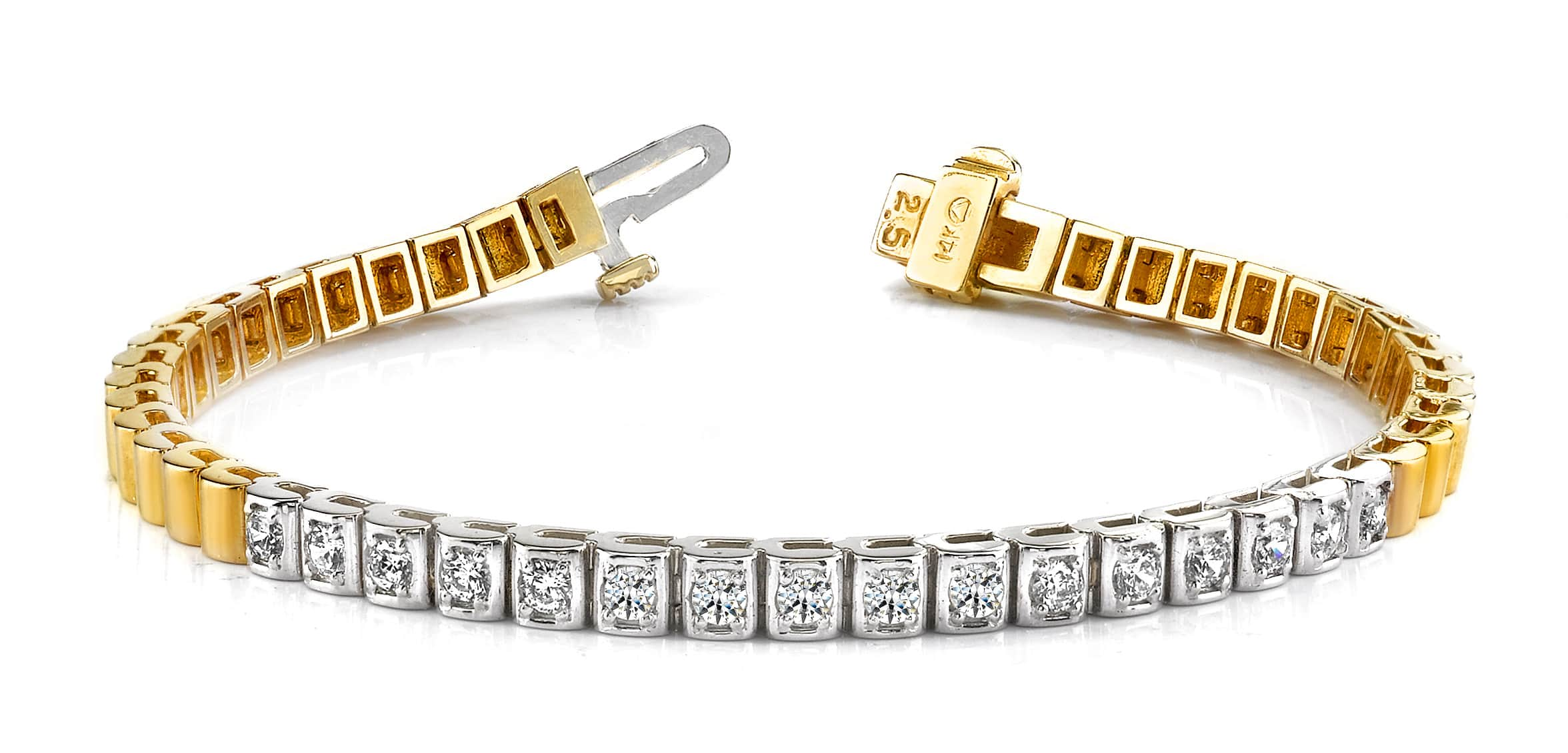 Box Link Diamond Bracelet