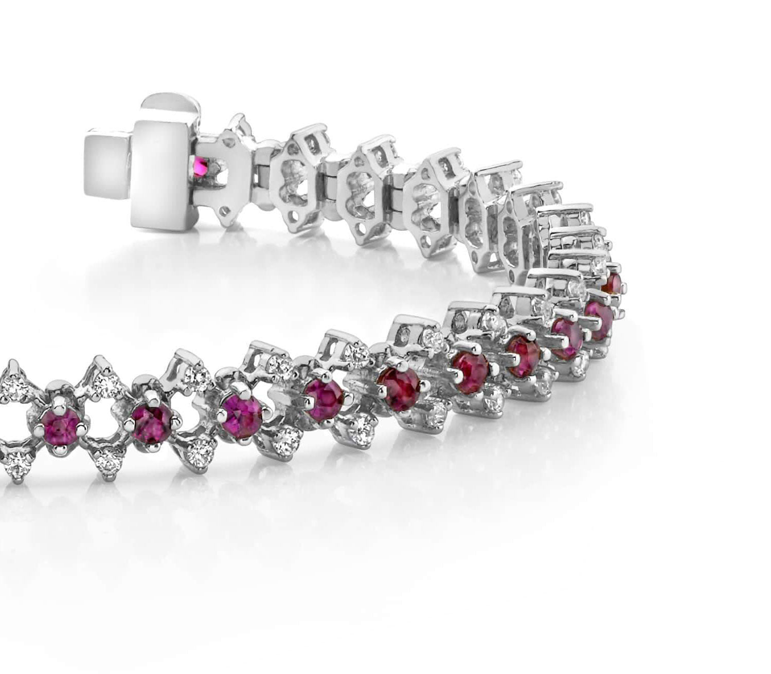 Three Row Diamond Bracelet