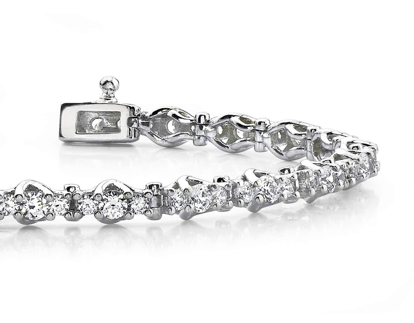 Triple Diamond Link Bracelet