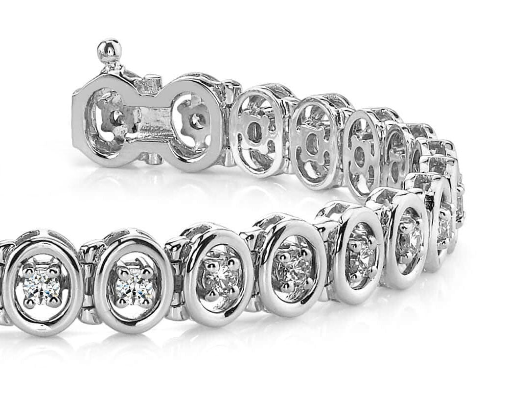 Classic Two Tone Oval Link Bracelet