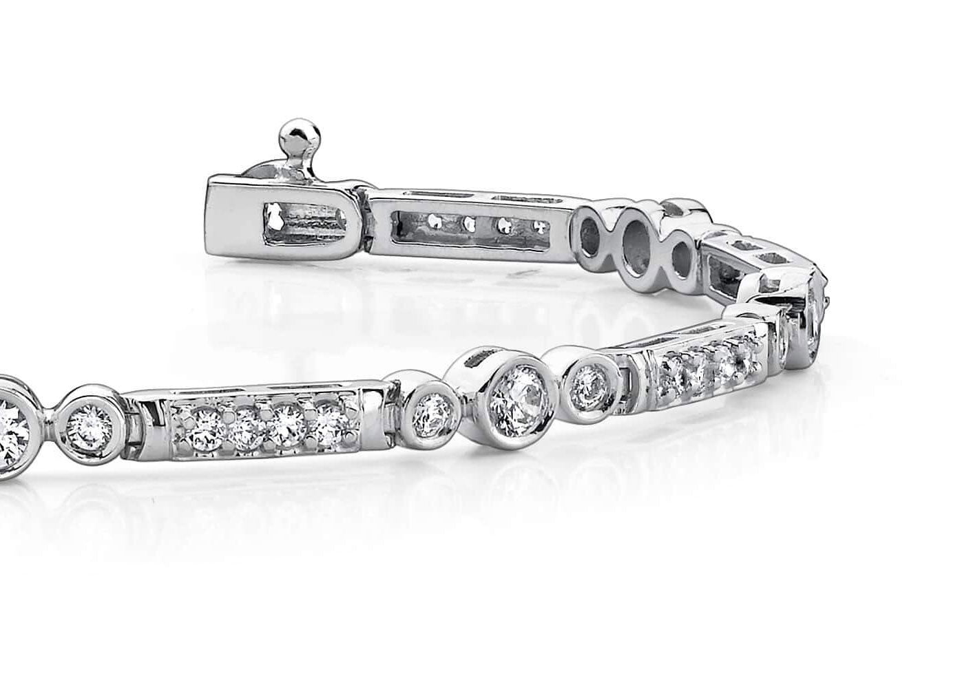 Circle Square Diamond Bracelet