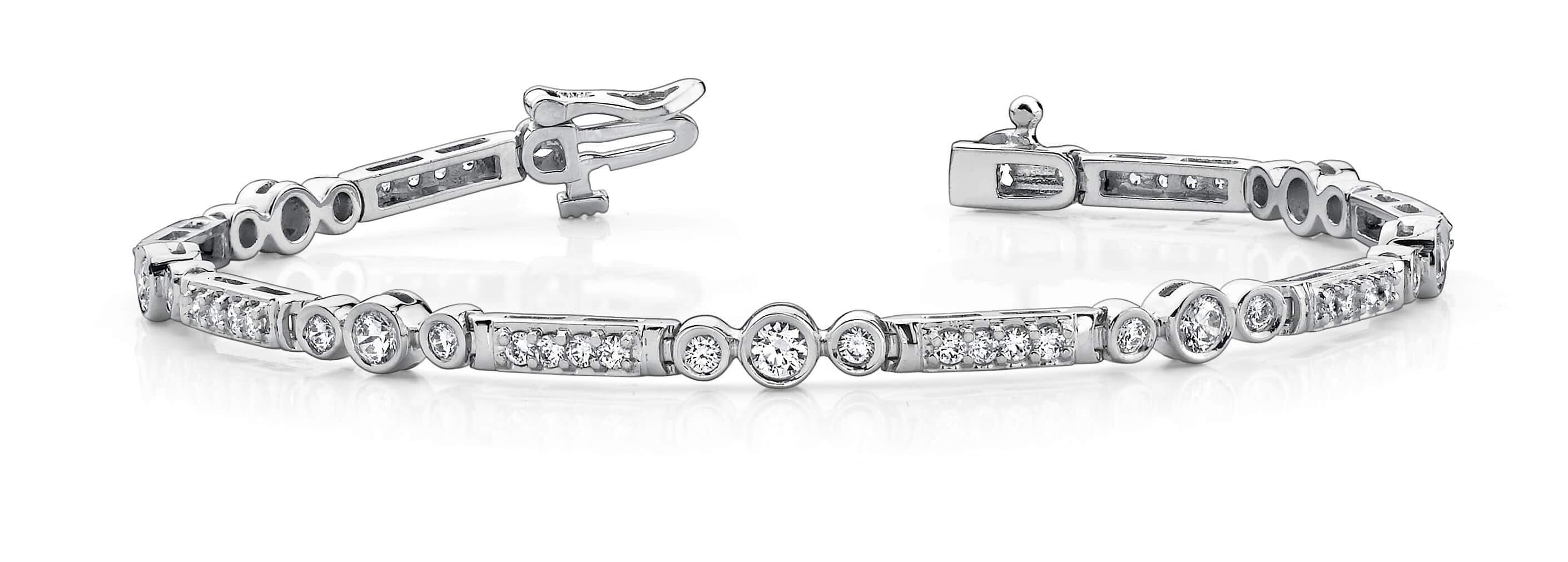 Circle Square Diamond Bracelet