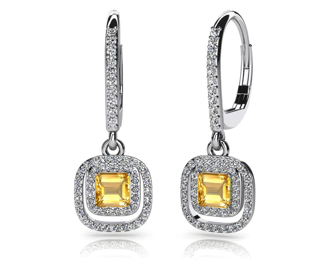 Day To Night Gemstone And Diamond Earrings