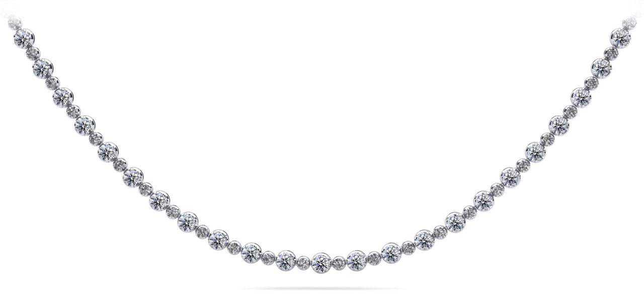 Alternating Diamonds Diamond Necklace