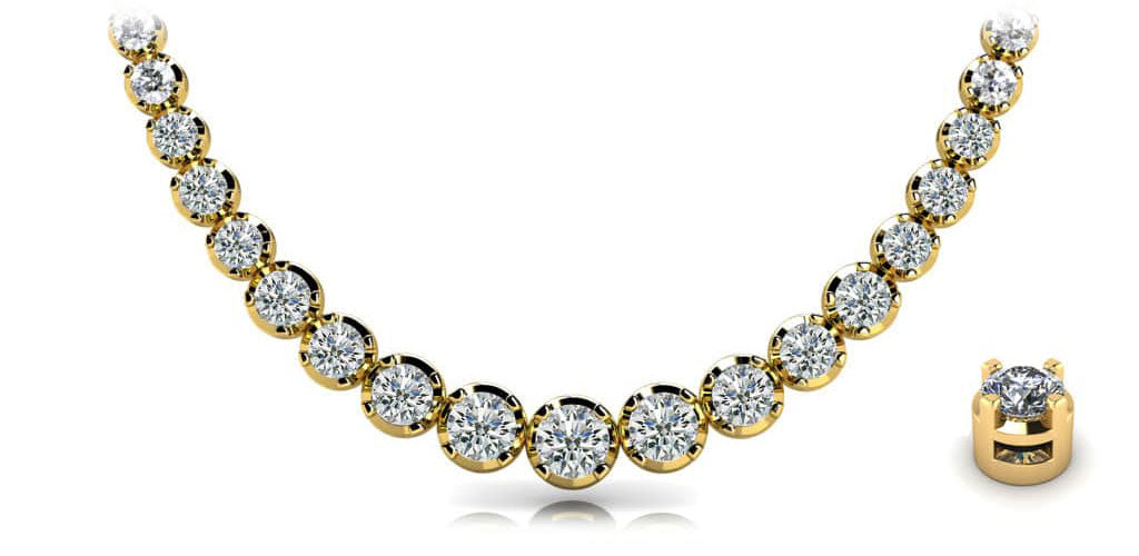 Diamond Strand Necklace In