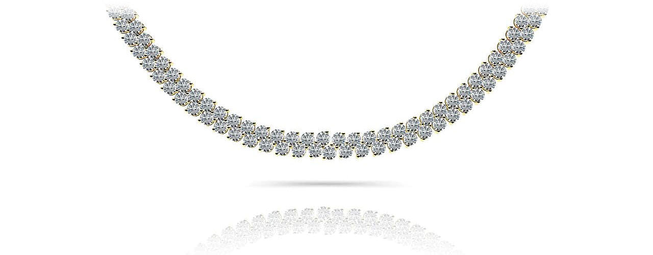 Slanted Diamond Necklace