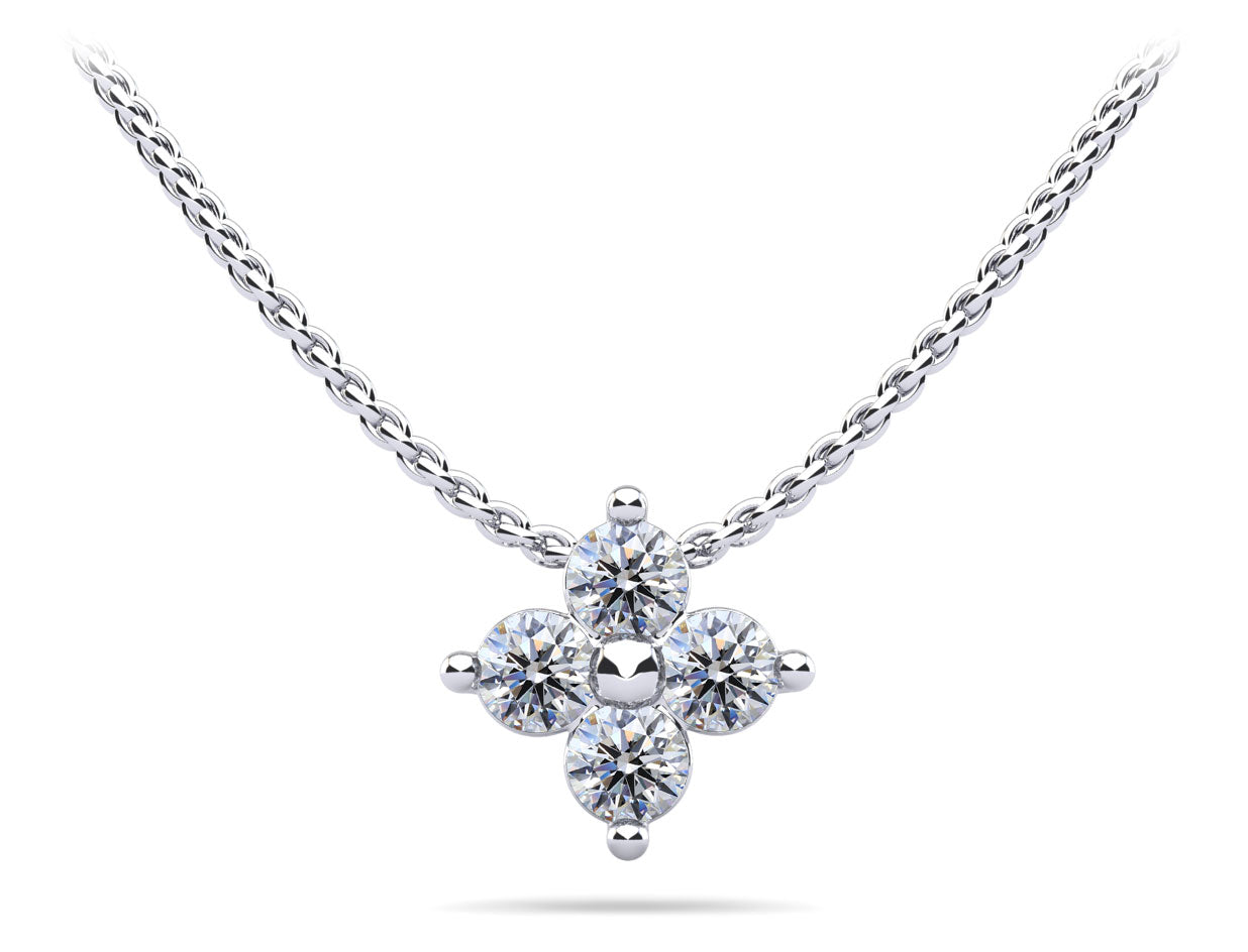 Brilliant Four Diamond Pendant