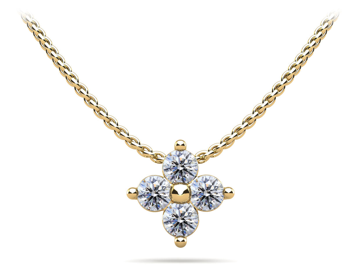 Brilliant Four Diamond Pendant