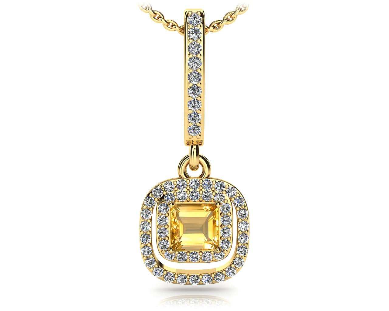 Day To Night Diamond And Gem Drop Pendant