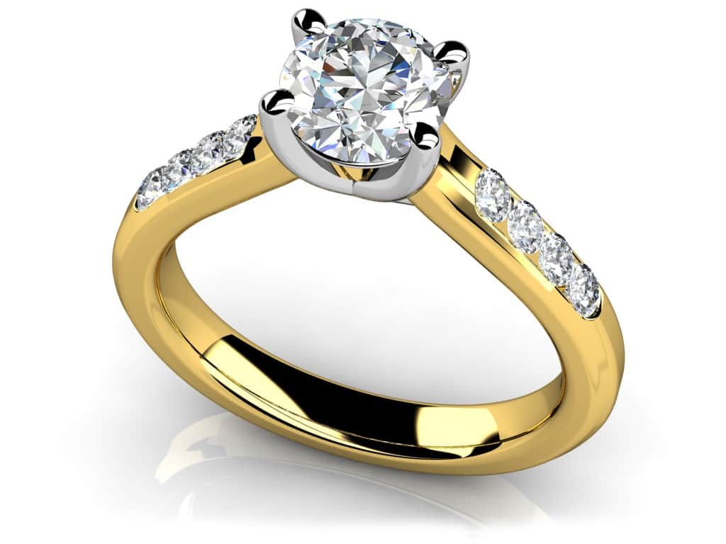 Engagement Ring With Side Diamonds