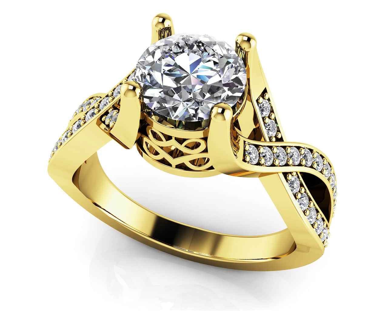 Vintage Brilliance Diamond Engagement Ring