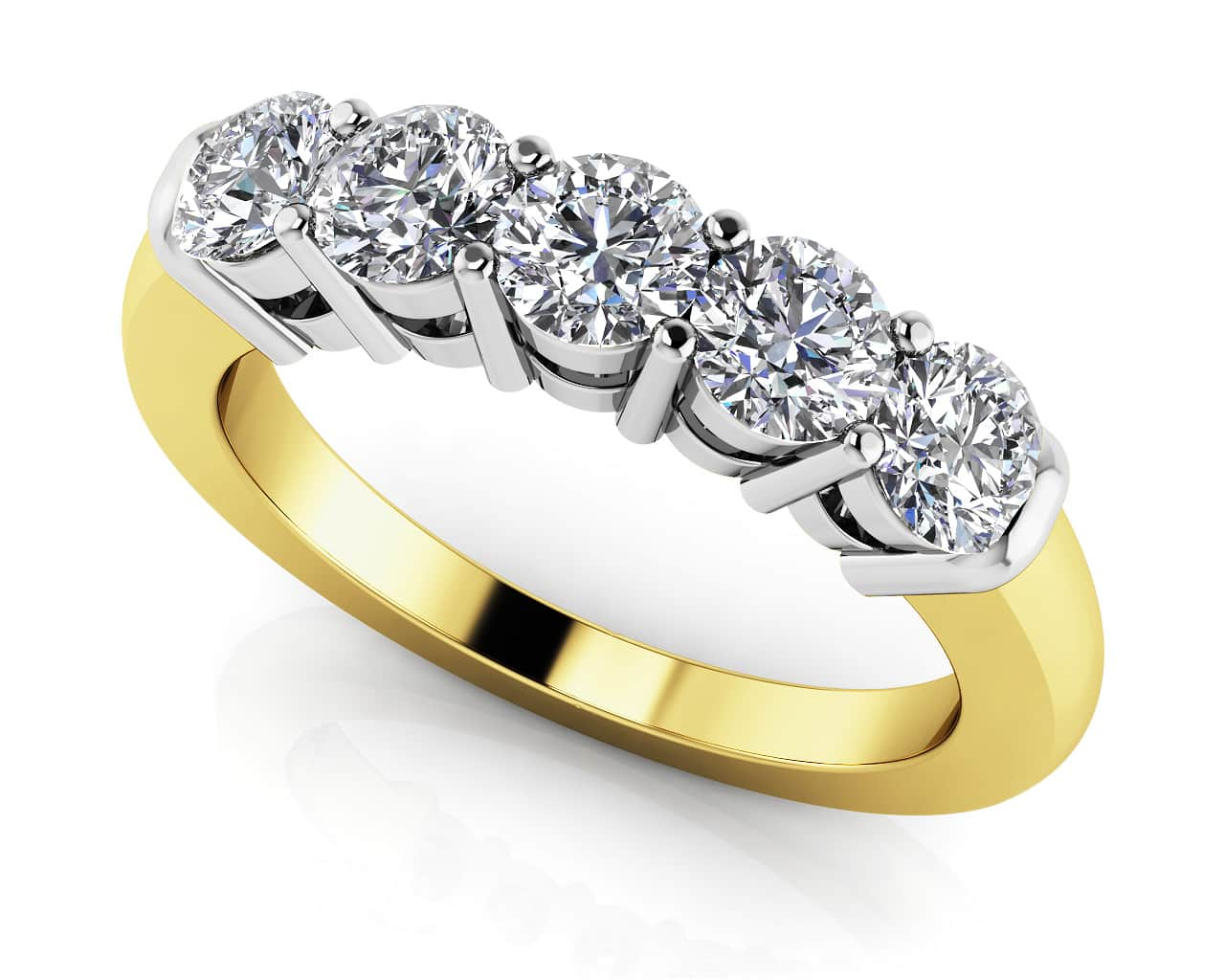 Rounded Classic Diamond Band