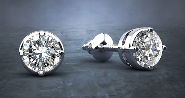 Prismatic Diamond Stud Earrings